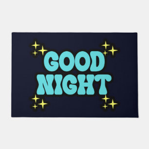 BLUE GOOD NIGHT DOORMAT
