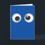 Blue Googly Eyes Happy Birthday Card<br><div class="desc">A blue googly eyes birthday card,  which you can personalise inside with the birthday recipient's name. Please note the eyes are a design and not actual googly eyes. This cute blue birthday card for boys would make a great card for son,  grandson,  godson,  etc.</div>