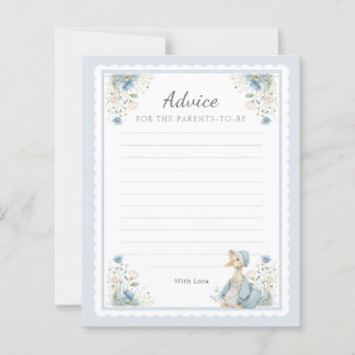 Blue Goose Advice for Parents to Be Baby Shower