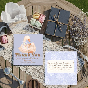 Blue Goose Labor Delivery NICU Hospital Thank You Card