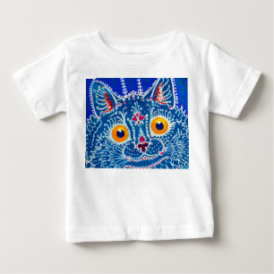 Blue Gothic Cat Baby T-Shirt