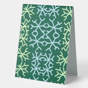 Blue gr snow flakes Christmas pattern snow pattern