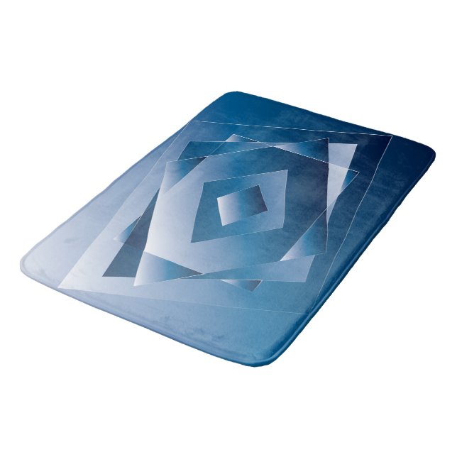 blue gradient 1 bath mat (Angled)