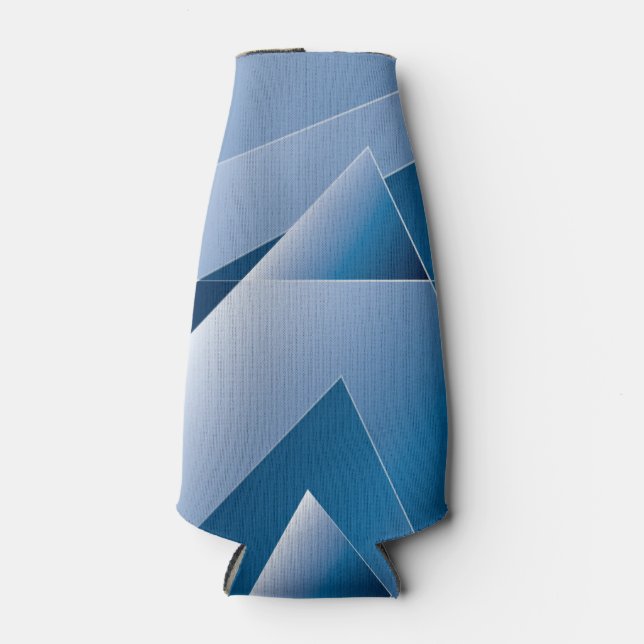 blue gradient 1 bottle cooler (Front)