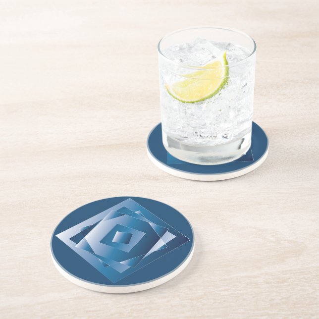 blue gradient 1 coaster (Side)