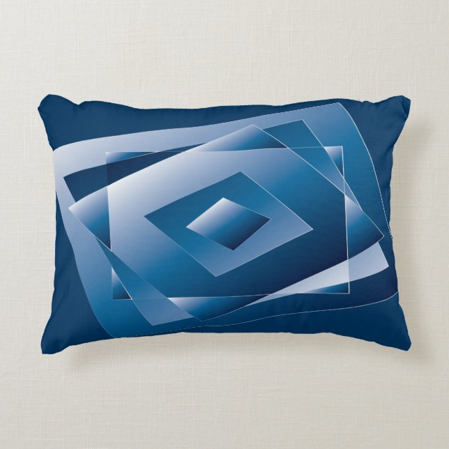 blue gradient 1 decorative cushion (Front)