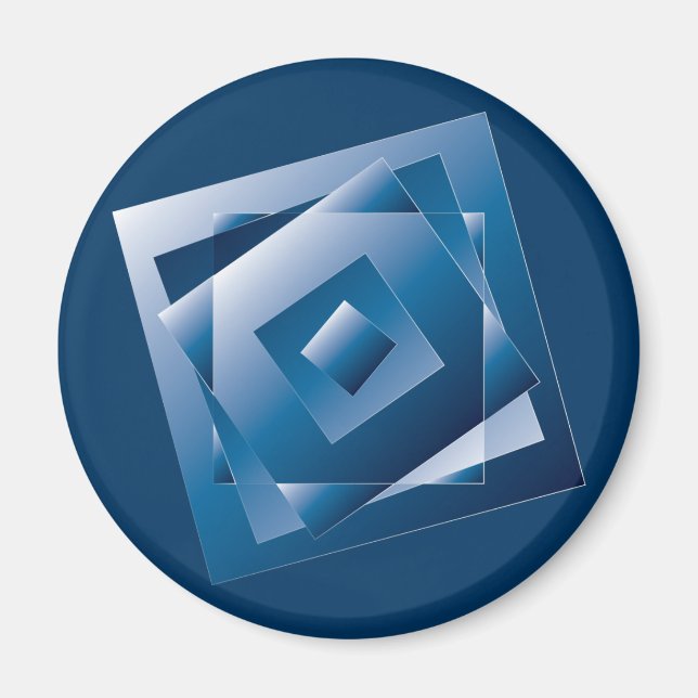 blue gradient 1 magnet (Front)