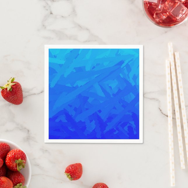 Blue Gradient Abstract  Napkin (Insitu)