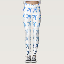 Blue Gradient Aeroplane Pattern