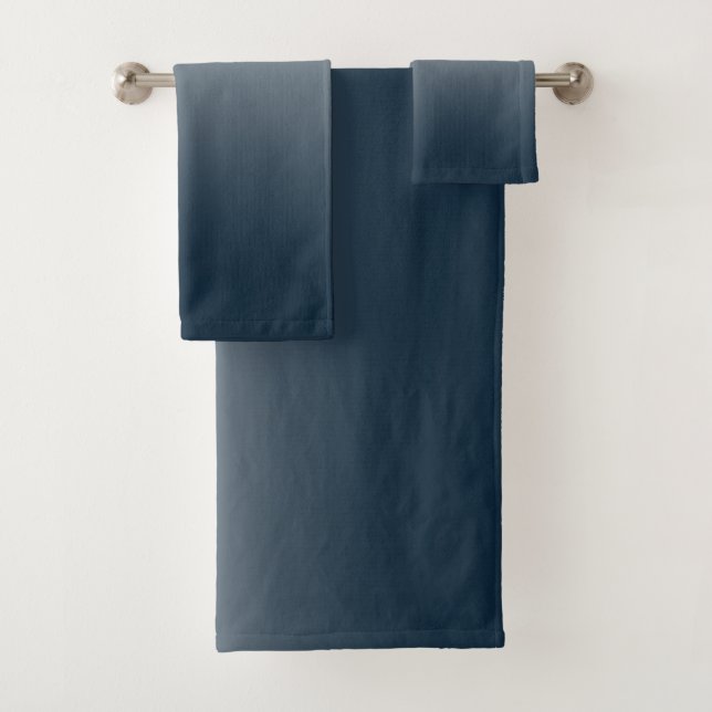 Blue gradient bath towel set (Insitu)