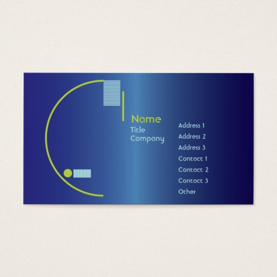 Blue Gradient - Business Business Card