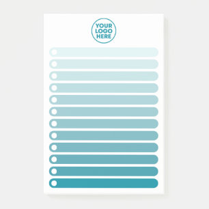 Blue Gradient Business Logo To Do List Post-it Notes