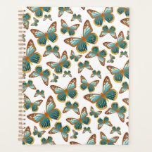 Blue Gradient Butterfly Pattern