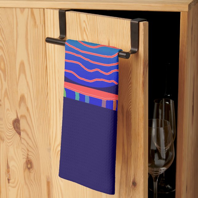 Blue Gradient  Coffee Break  Tea Towel (Thirds Fold)
