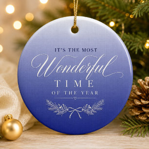 Blue Gradient Luxury Ornament Gift