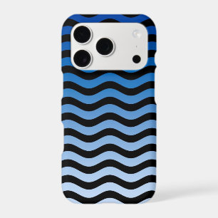 Blue Gradient Wavy Stripes