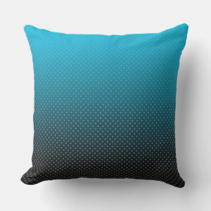 blue gradient with small polka dots cushion