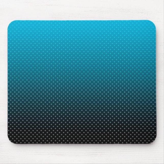 blue gradient with small polka dots mouse mat (Front)