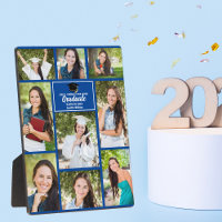 Blue Graduate Photo Collage 2025 Graduation Gift