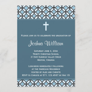 Blue Graduation Announcement / Invite
