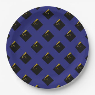 Blue Graduation Party Paper Plates
