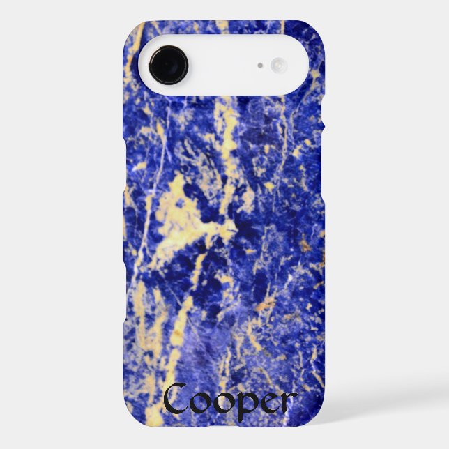 Blue Granite, blue marble, blue stone Case-Mate iPhone Case (Back)