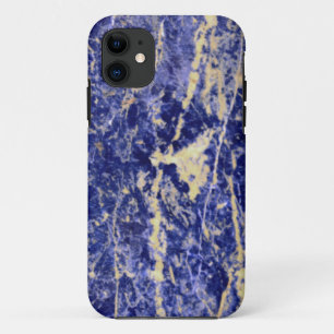 Blue Granite, blue marble, blue stone  iPhone 11 Case