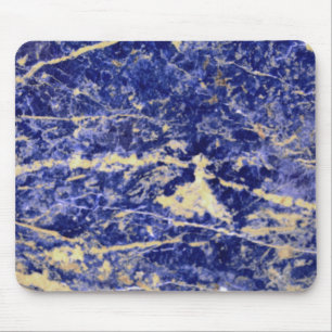 Blue Granite, blue marble, blue stone  Mouse Mat