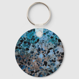 Blue Granite Keychain