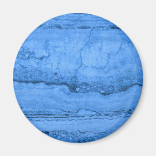 Blue Granite pattern, blue marble, blue stone Magnet