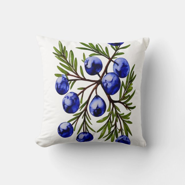 Blue Grapes Bunch  Cushion (Front)