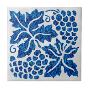 Blue Grapes Tile