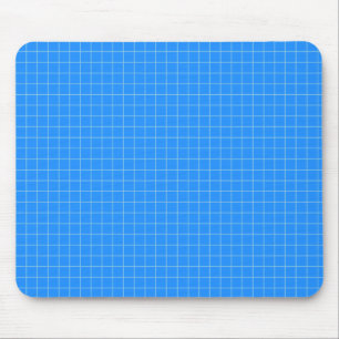 Blue Graph Paper Mouse Mat