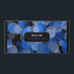 Blue Graphic Circles, Graphic Designer Desk Mat<br><div class="desc">Blue Graphic Circles,  Graphic Designer Desk Mat by the Business Card Store.</div>