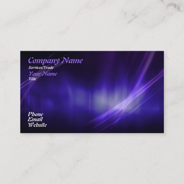 Blue Graphic design Business Card (Front)