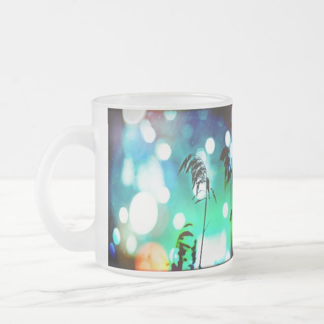 Blue Grass Drama Sparkle Frosted Mug (Left)