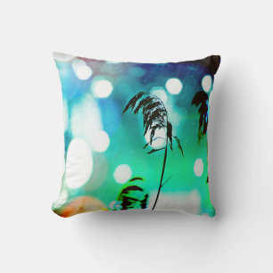 Blue Grass Drama Sparkle Throw Pillows