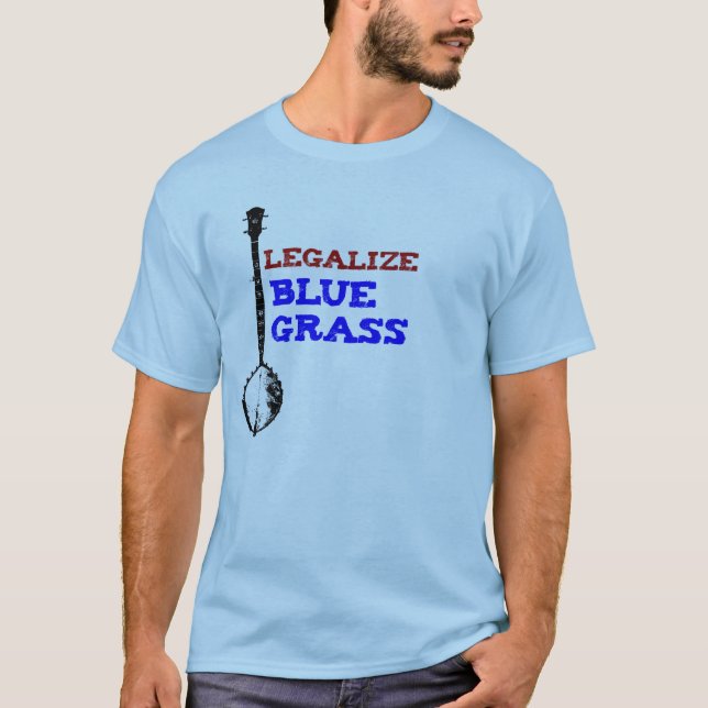Blue Grass! T-Shirt (Front)