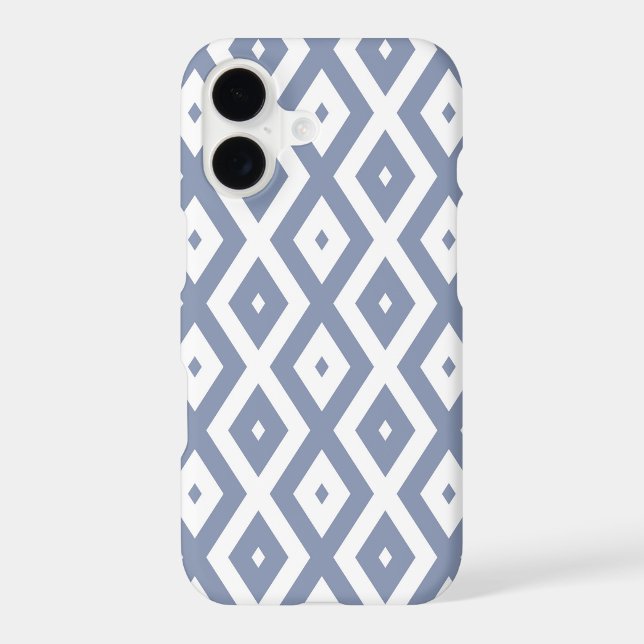 Blue gray and white diamond pattern (Back)