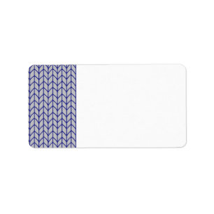 BLUE GRAY KNIT Address Labels