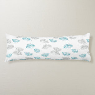 Blue & Gray Leaves Pattern  Body Cushion