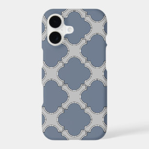 Blue-gray quatrefoil