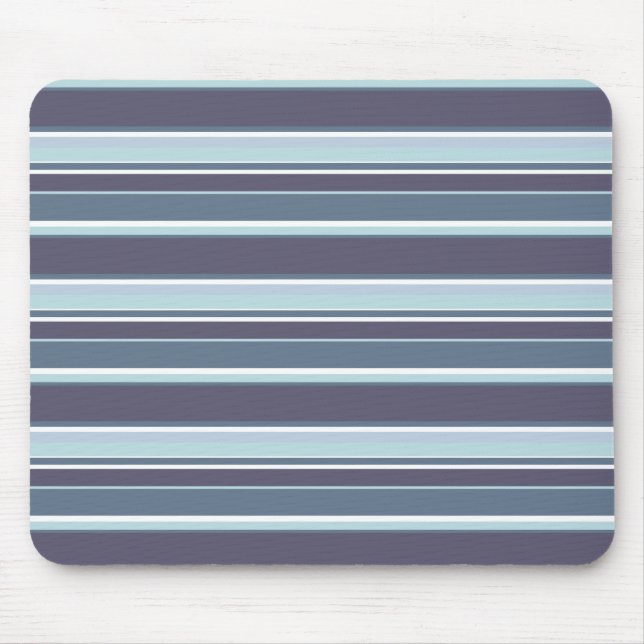 Blue-gray stripes mouse mat (Front)
