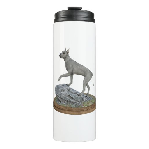 Image of Blue Great Dane Dog Monument Thermal Tumbler