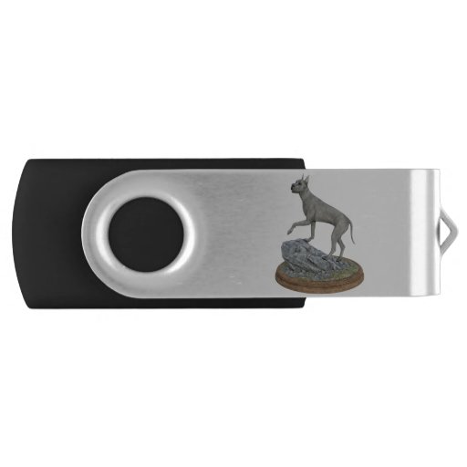 Image of Blue Great Dane Dog Monument Usb Flash Drive
