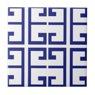 Blue Greek Tile