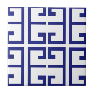 Blue Greek Tile
