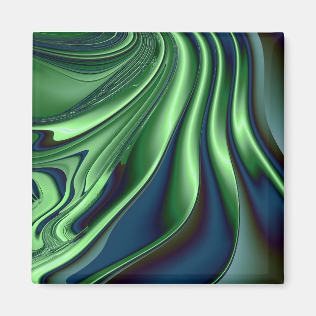 Blue Green 4 Magnet (Front)