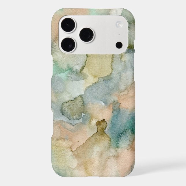  Blue Green Abstract Watercolor (Back)