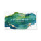 Blue Green and Gold Splatter Business card